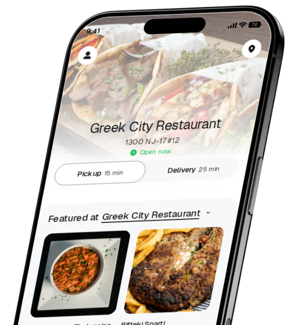 Greek City Restaurant app preview