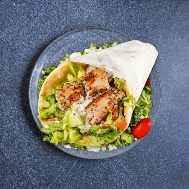 Lamb Souvlaki Pita.