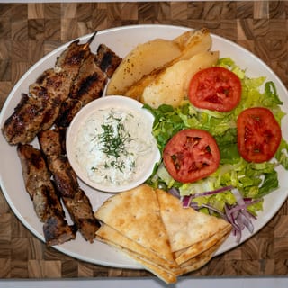 Pork Souvlaki Platter