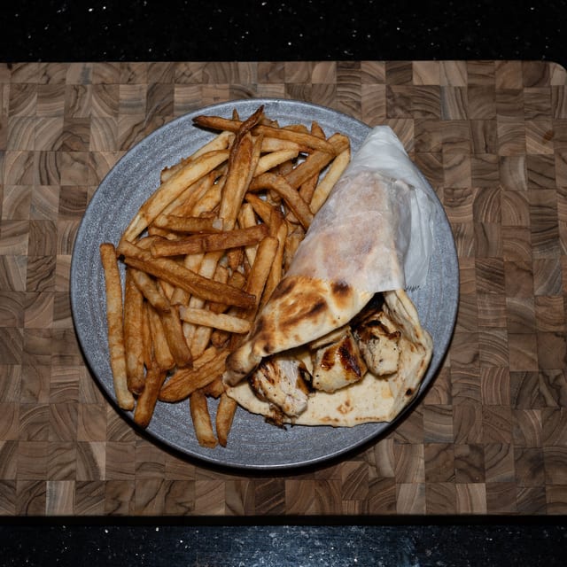 Pork Souvlaki Kid's Menu.