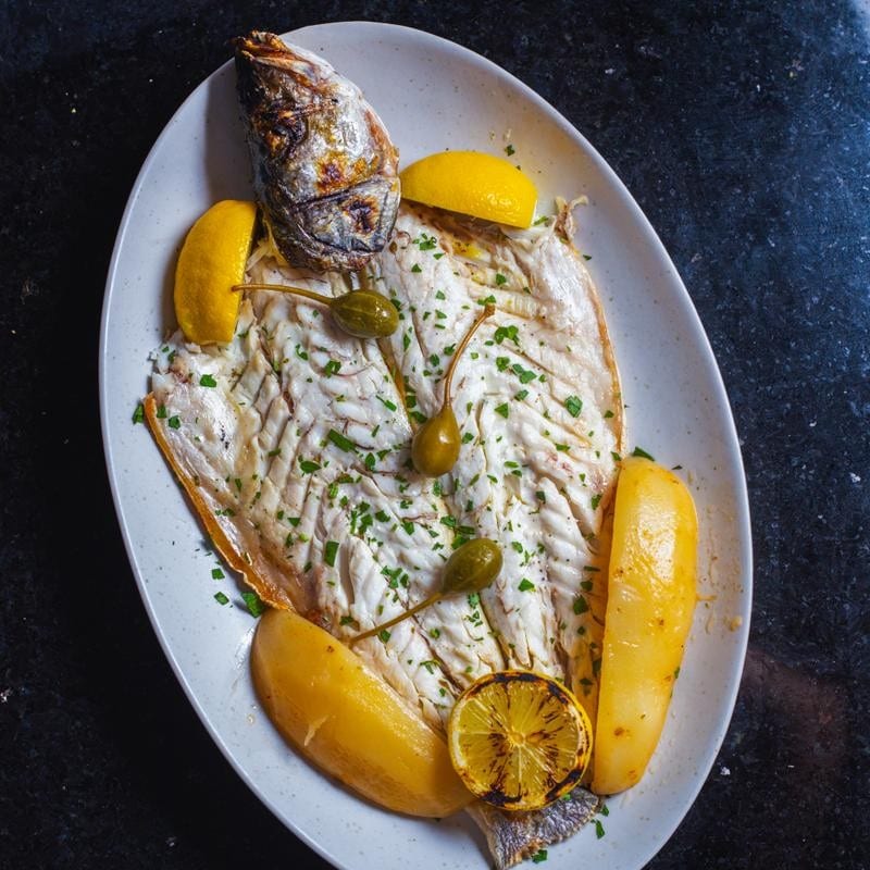 Grilled Lavraki From Greece.