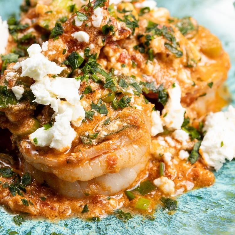 Garides Saganaki.