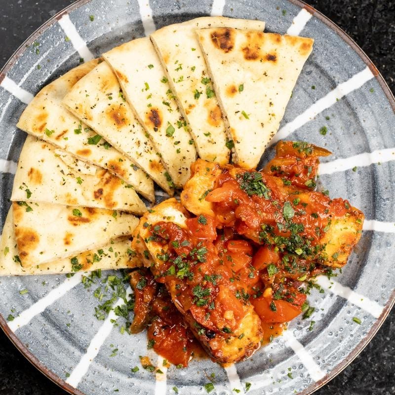 Warm Feta Tomatoes.