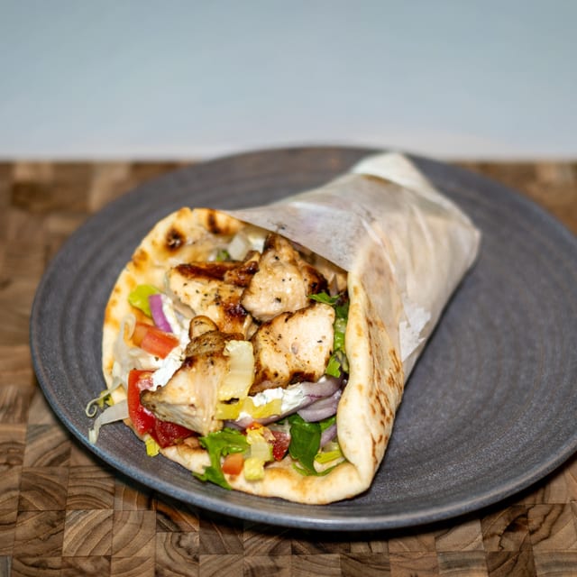 Chicken Souvlaki Pita.